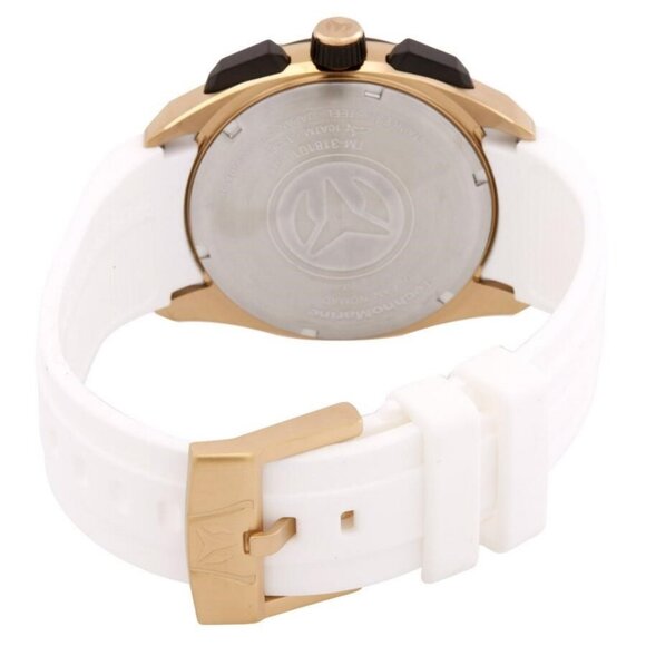 NWT Authentic Technomarine Ocean Chronograph GMT Quartz Gold Dial Men's Watch - Picture 3 of 3